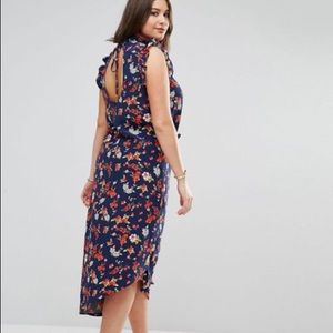 NWOT ASOS curve asymmetrical dress